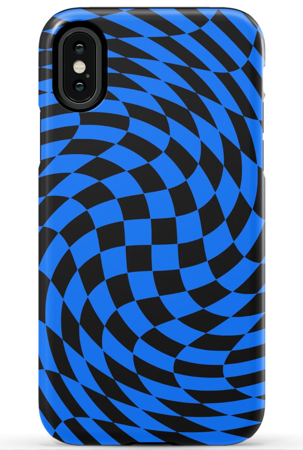Twisted Blue Checkered Phone Case - B7Cases