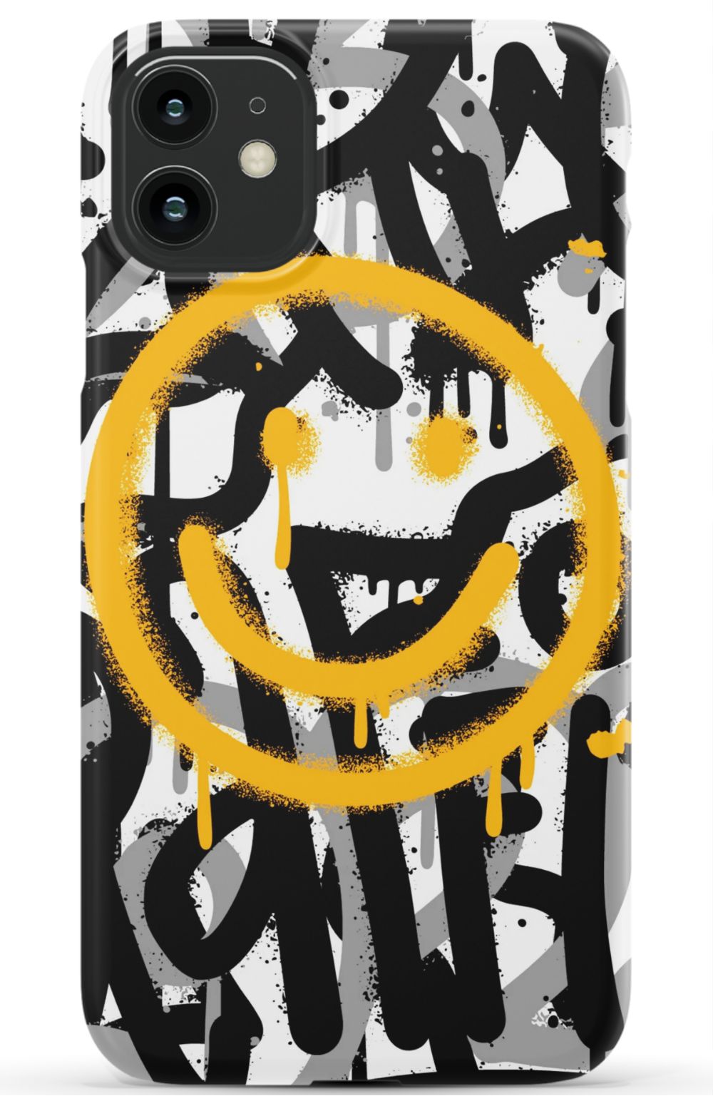 Sprayed Smiley Graffiti Phone Case - B7Cases