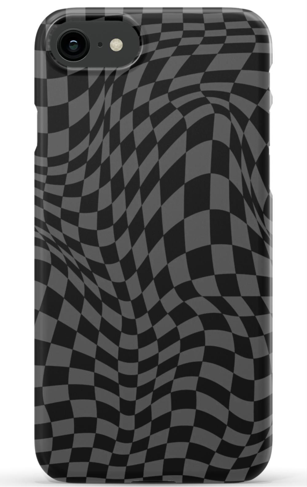Gray Distorted Checkered Phone Case - B7Cases