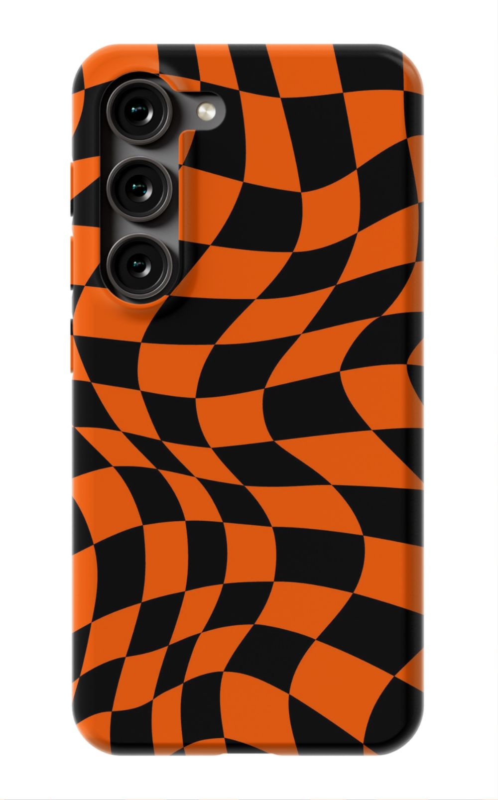 Orange Black Checkered Phone Case - B7Cases