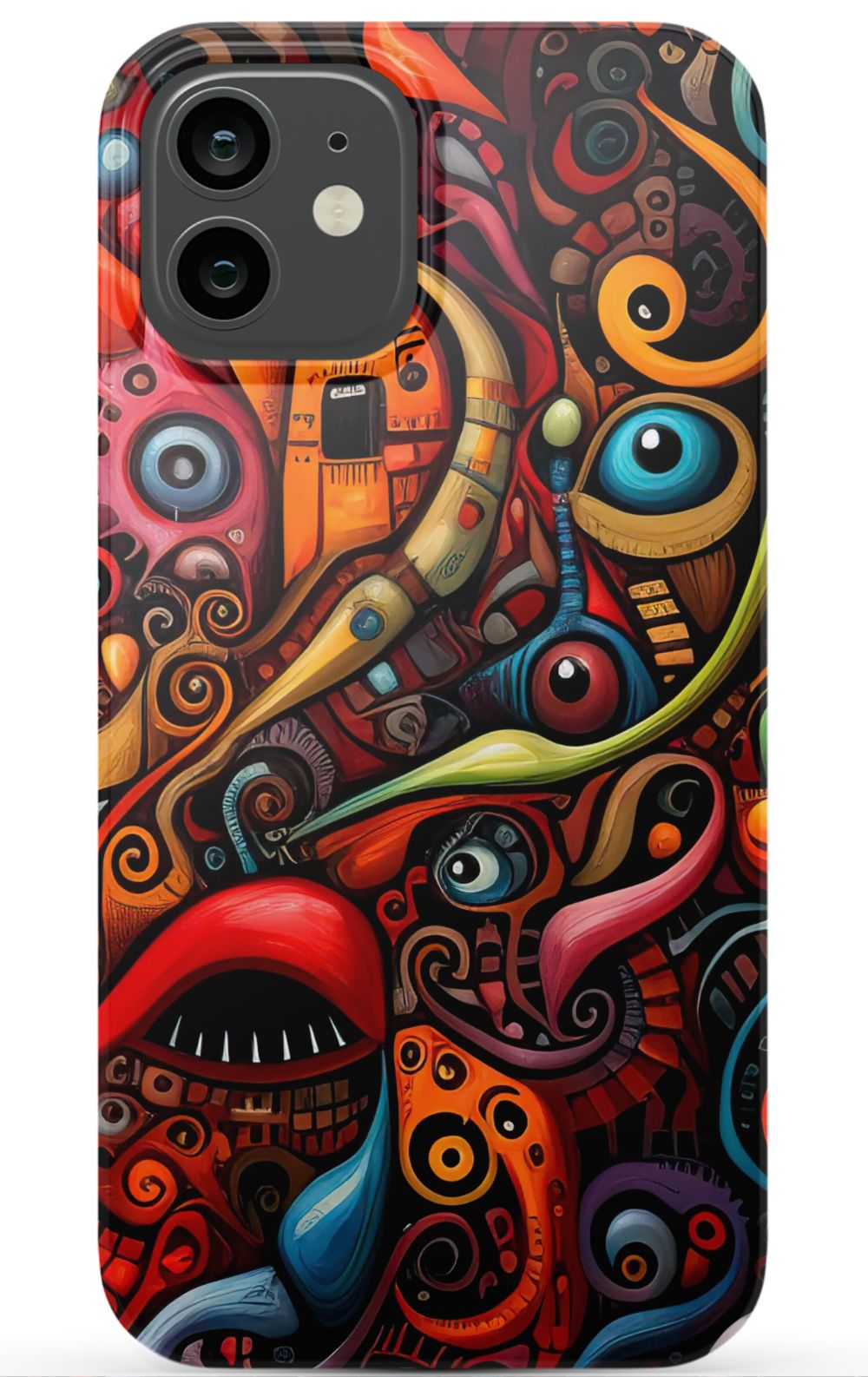 Psychedelic Eyes Graffiti Phone Case - B7Cases