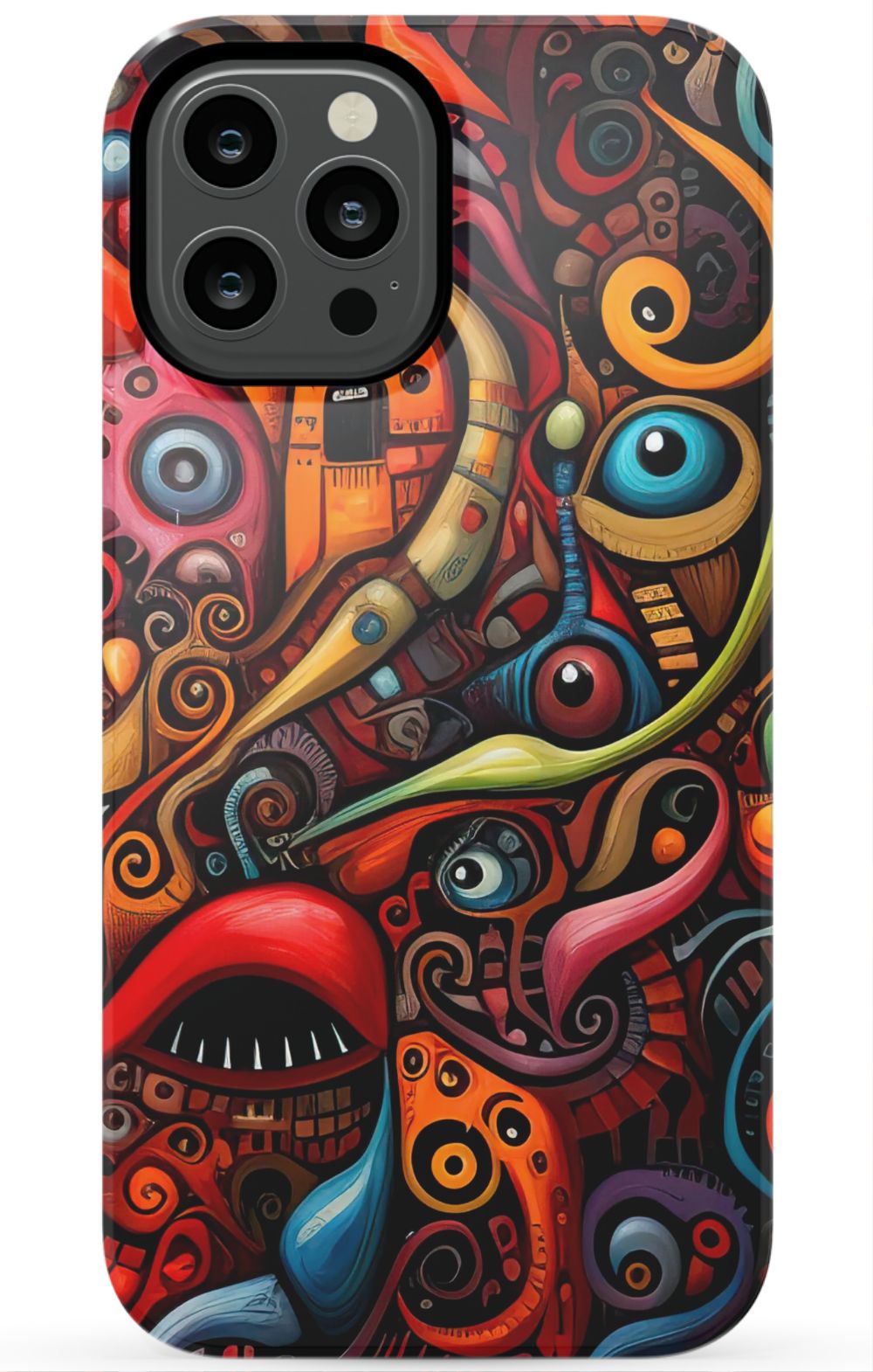 Psychedelic Eyes Graffiti Phone Case - B7Cases