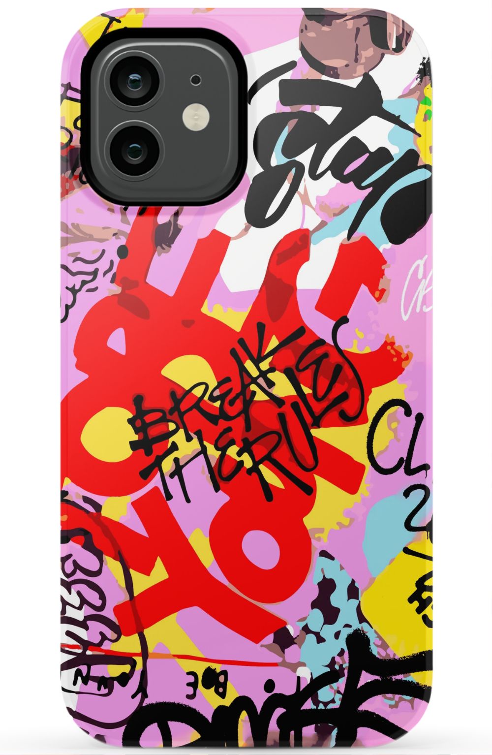 Break The Rules Graffiti Phone Case - B7Cases