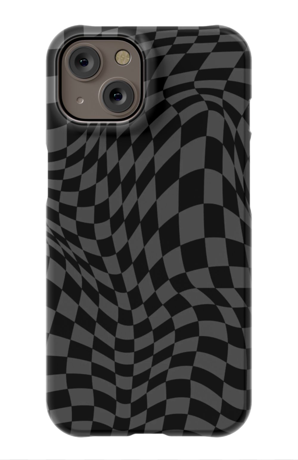 Gray Distorted Checkered Phone Case - B7Cases