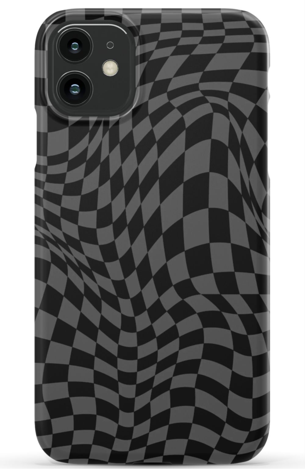 Gray Distorted Checkered Phone Case - B7Cases