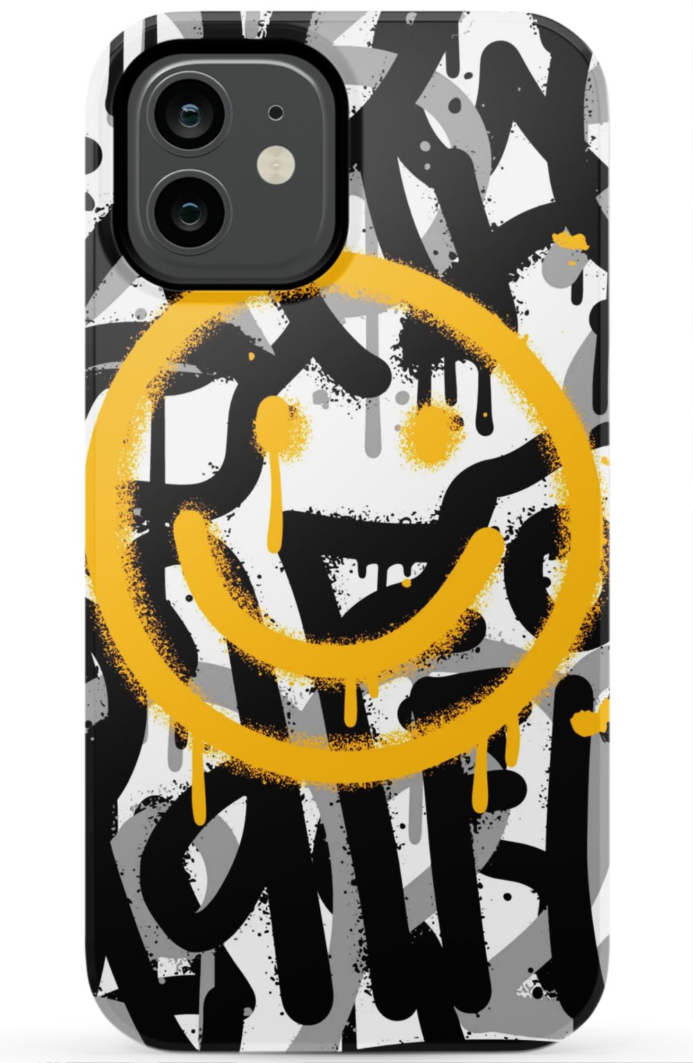 Sprayed Smiley Graffiti Phone Case - B7Cases