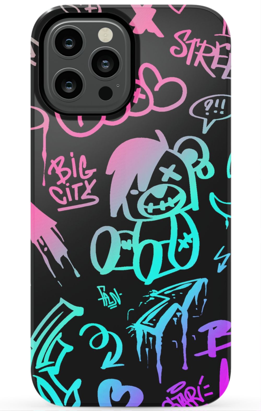 Neon Stickers Graffiti Phone Case - B7Cases