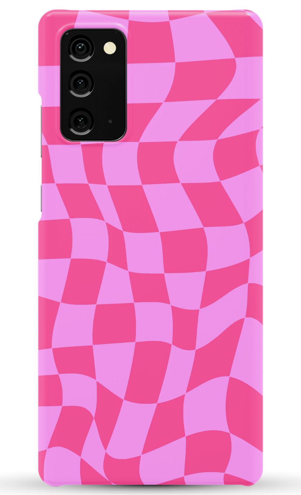 Pink Distorted Checkered Phone Case - B7Cases