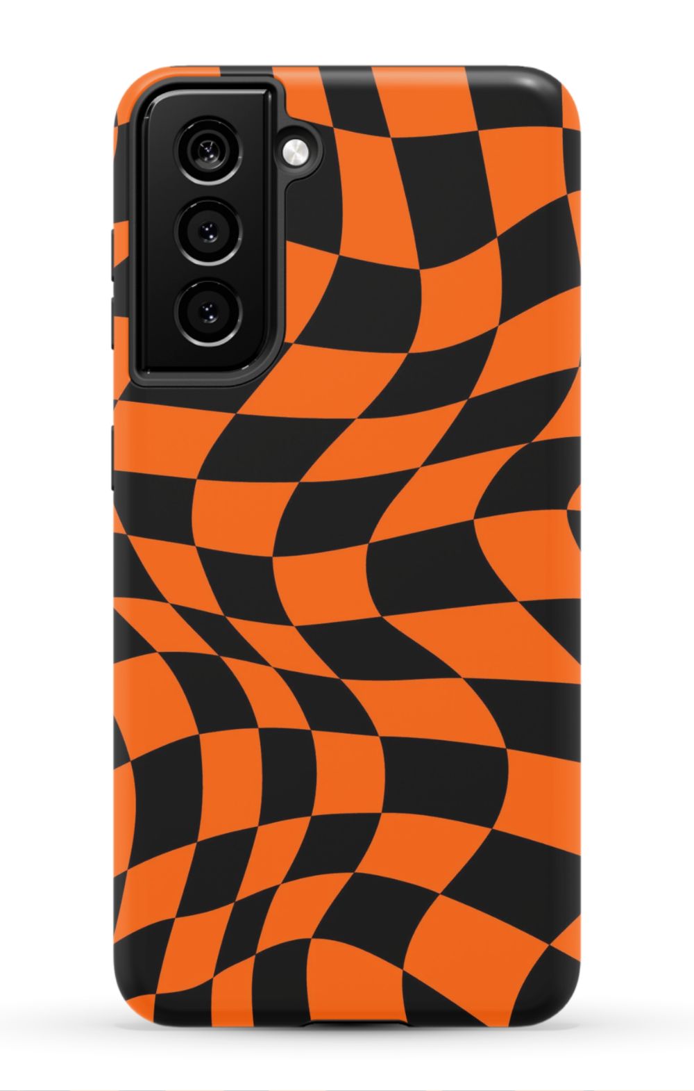 Orange Black Checkered Phone Case - B7Cases