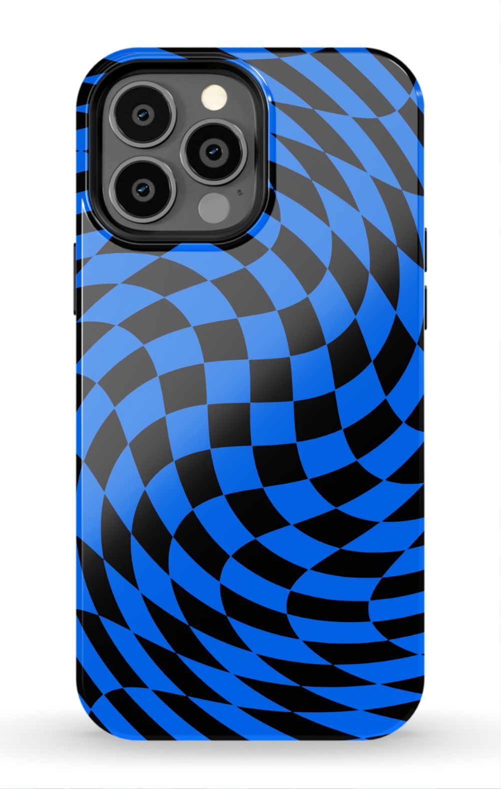 Twisted Blue Checkered Phone Case - B7Cases