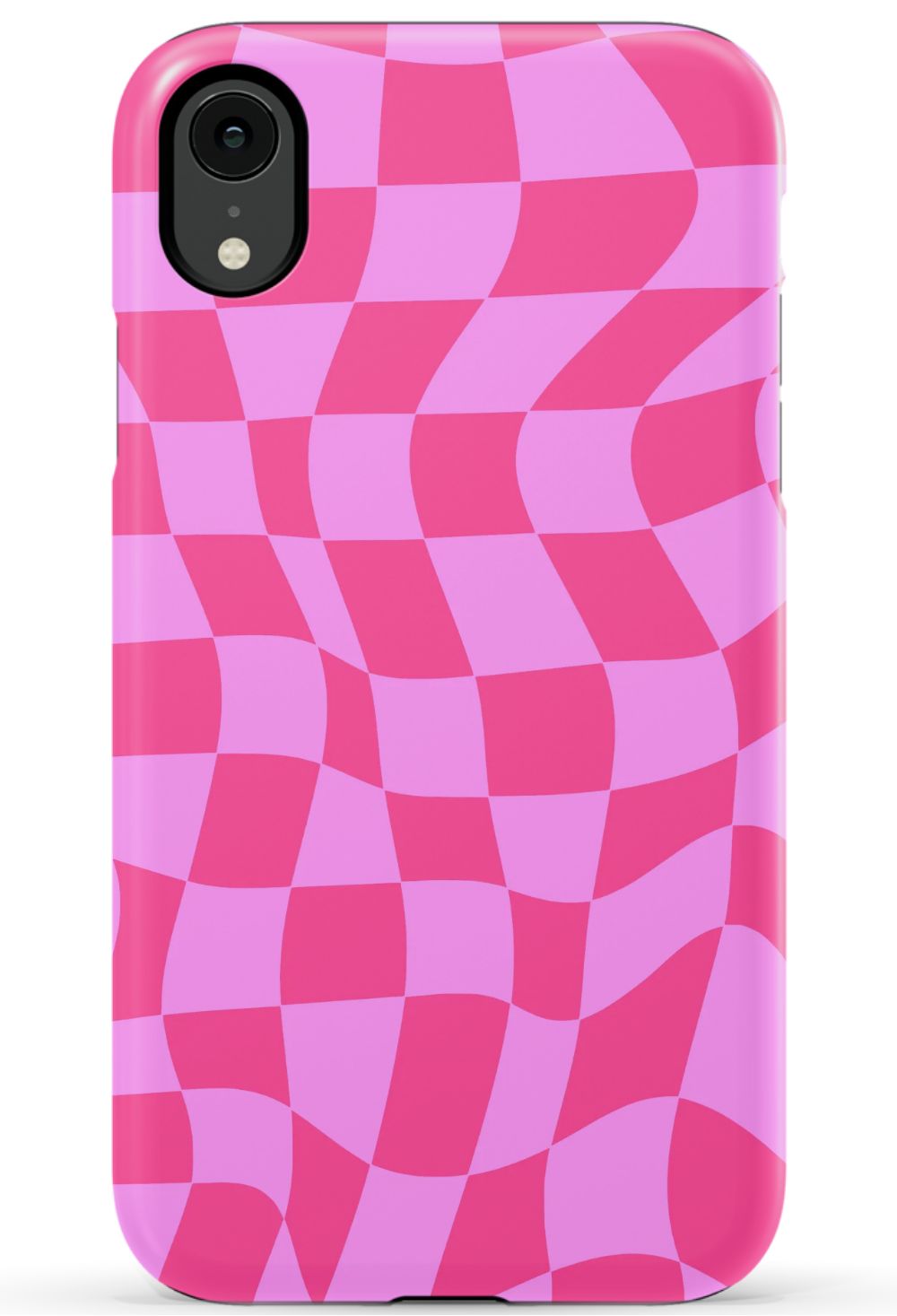Pink Distorted Checkered Phone Case - B7Cases