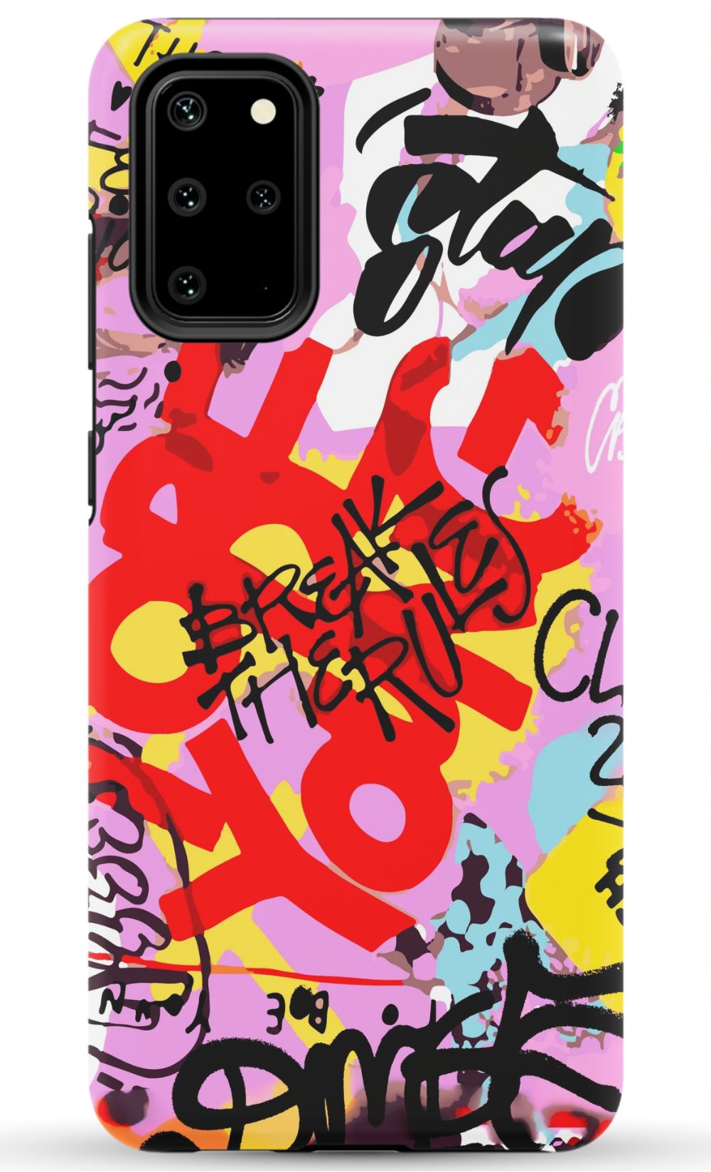 Break The Rules Graffiti Phone Case - B7Cases