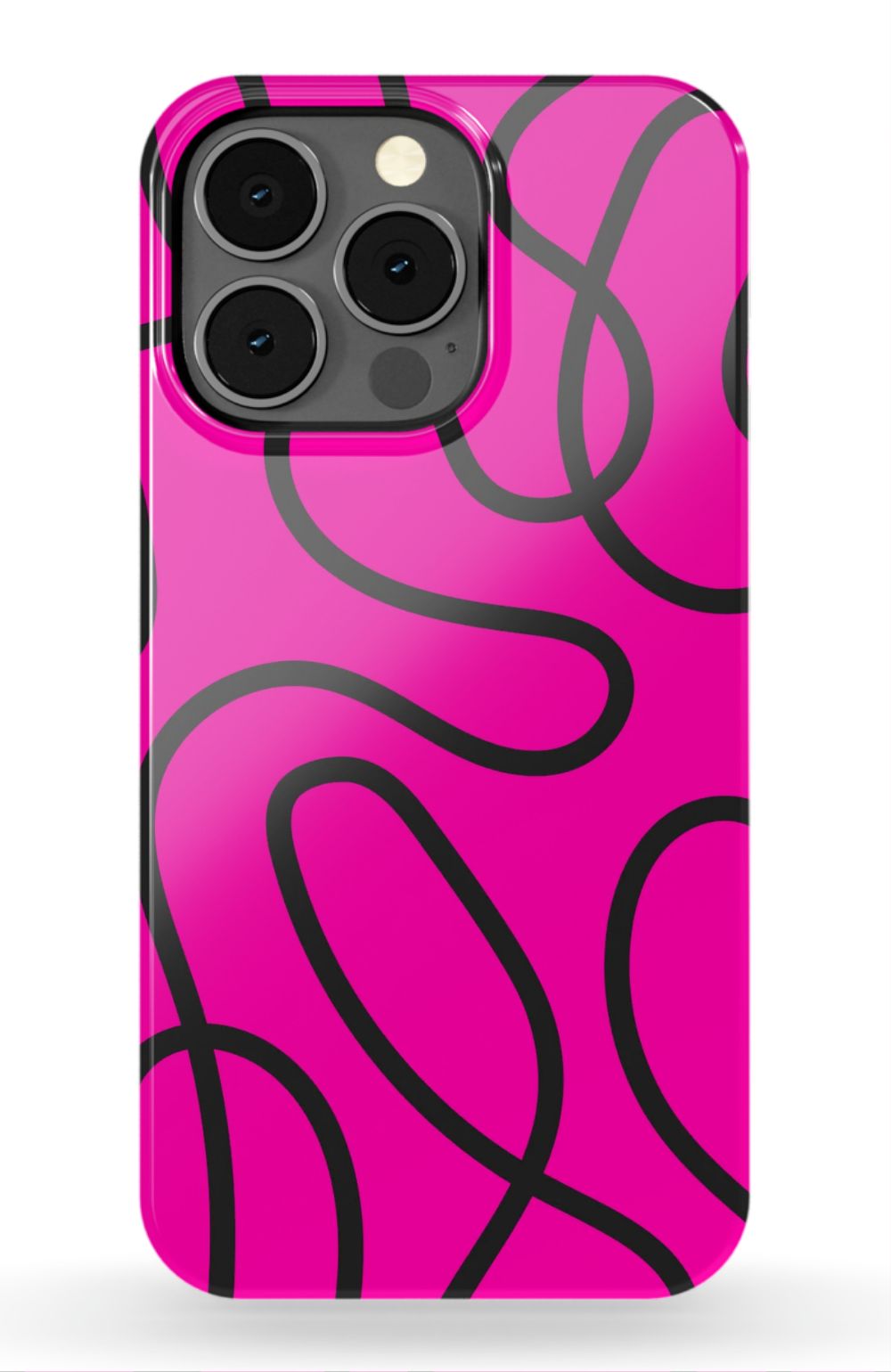 Pink Abstract Squiggles Phone Case - B7Cases