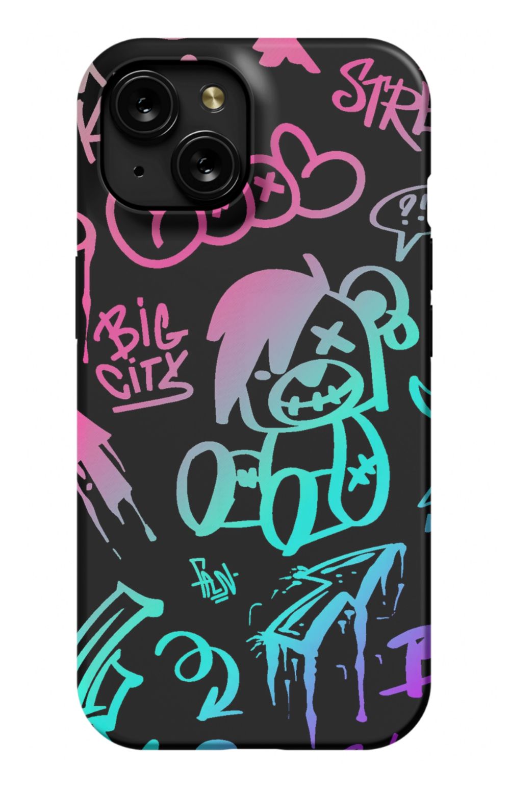 Neon Stickers Graffiti Phone Case - B7Cases