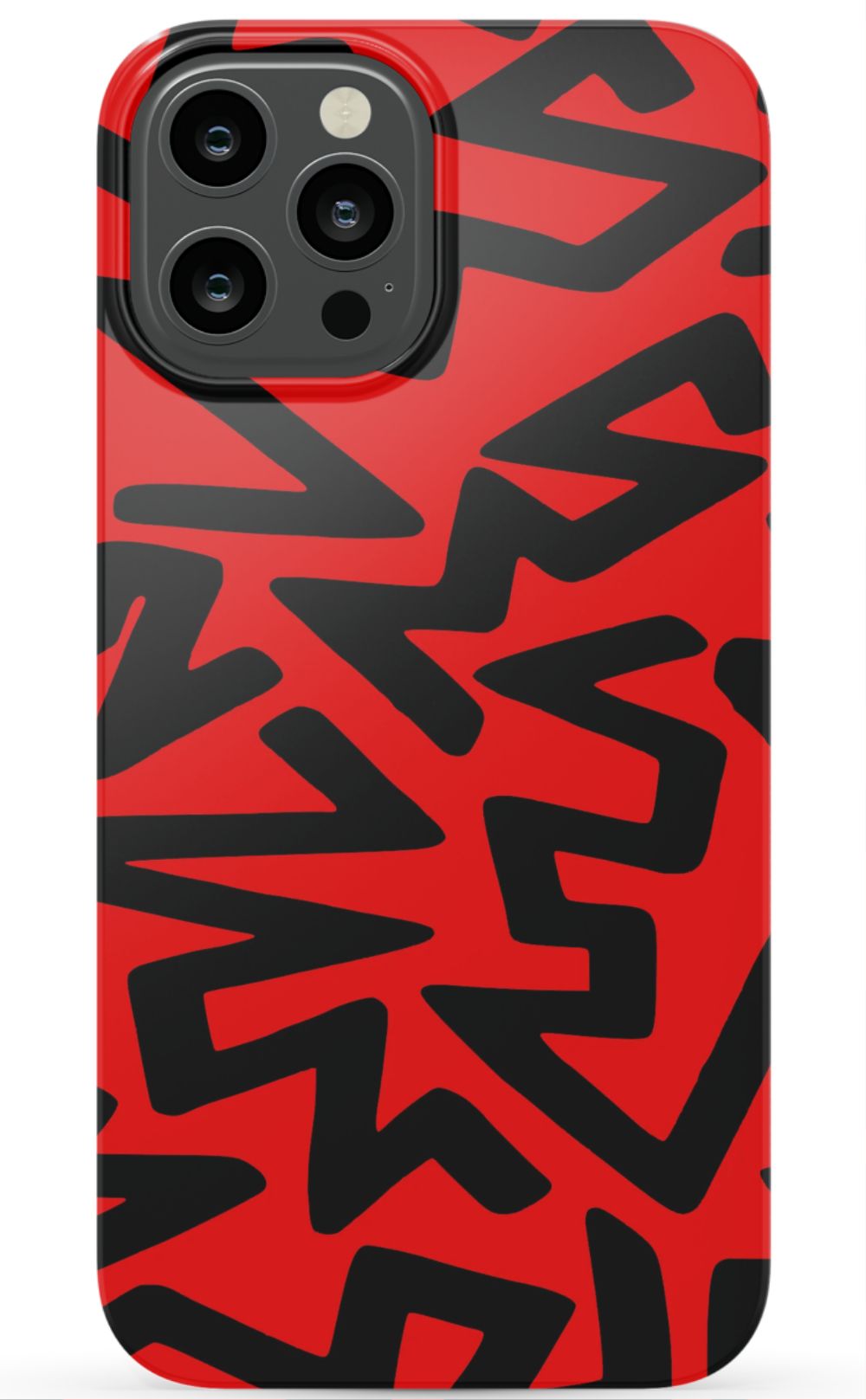 Red Abstract Shapes Phone Case - B7Cases