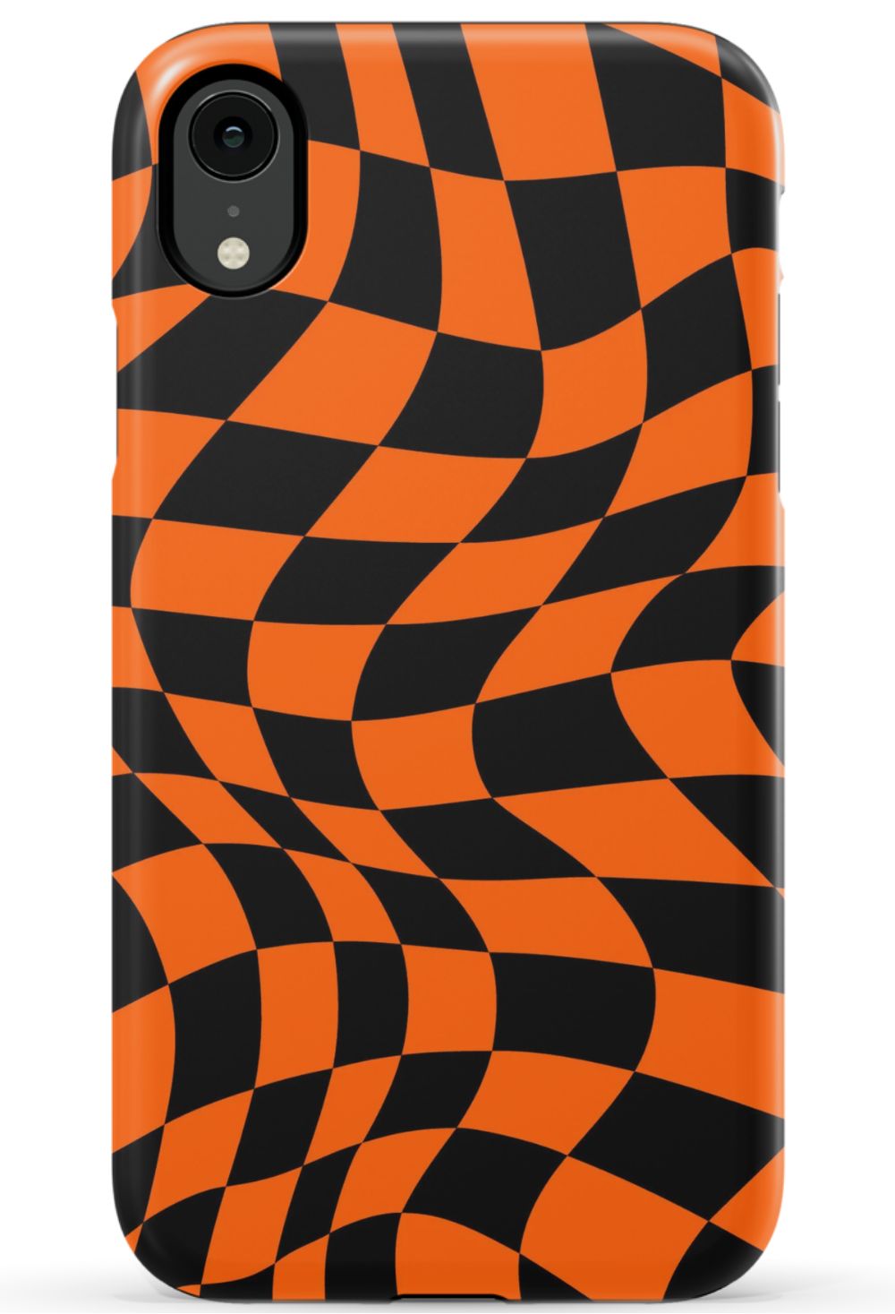 Orange Black Checkered Phone Case - B7Cases