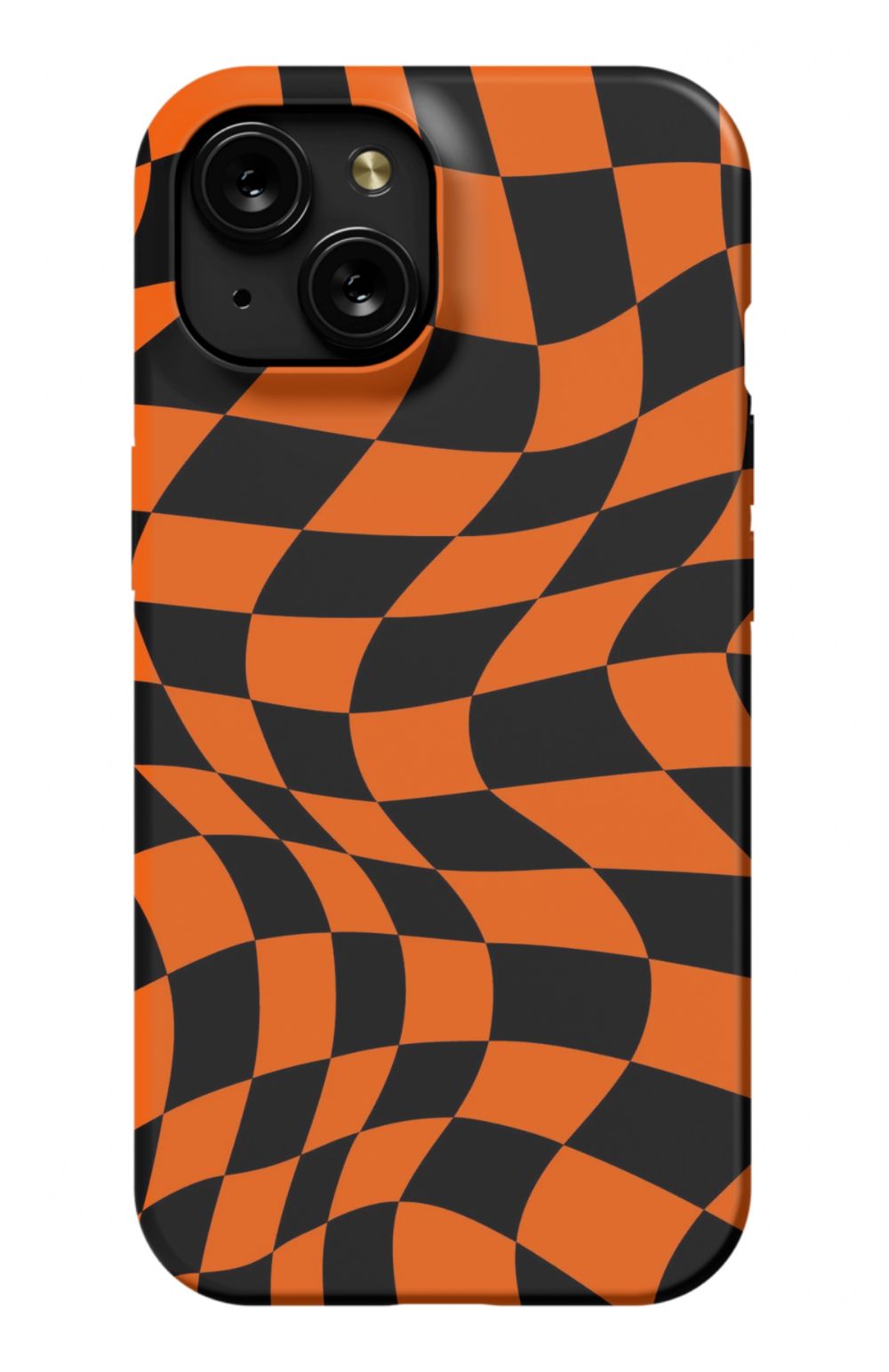 Orange Black Checkered Phone Case - B7Cases