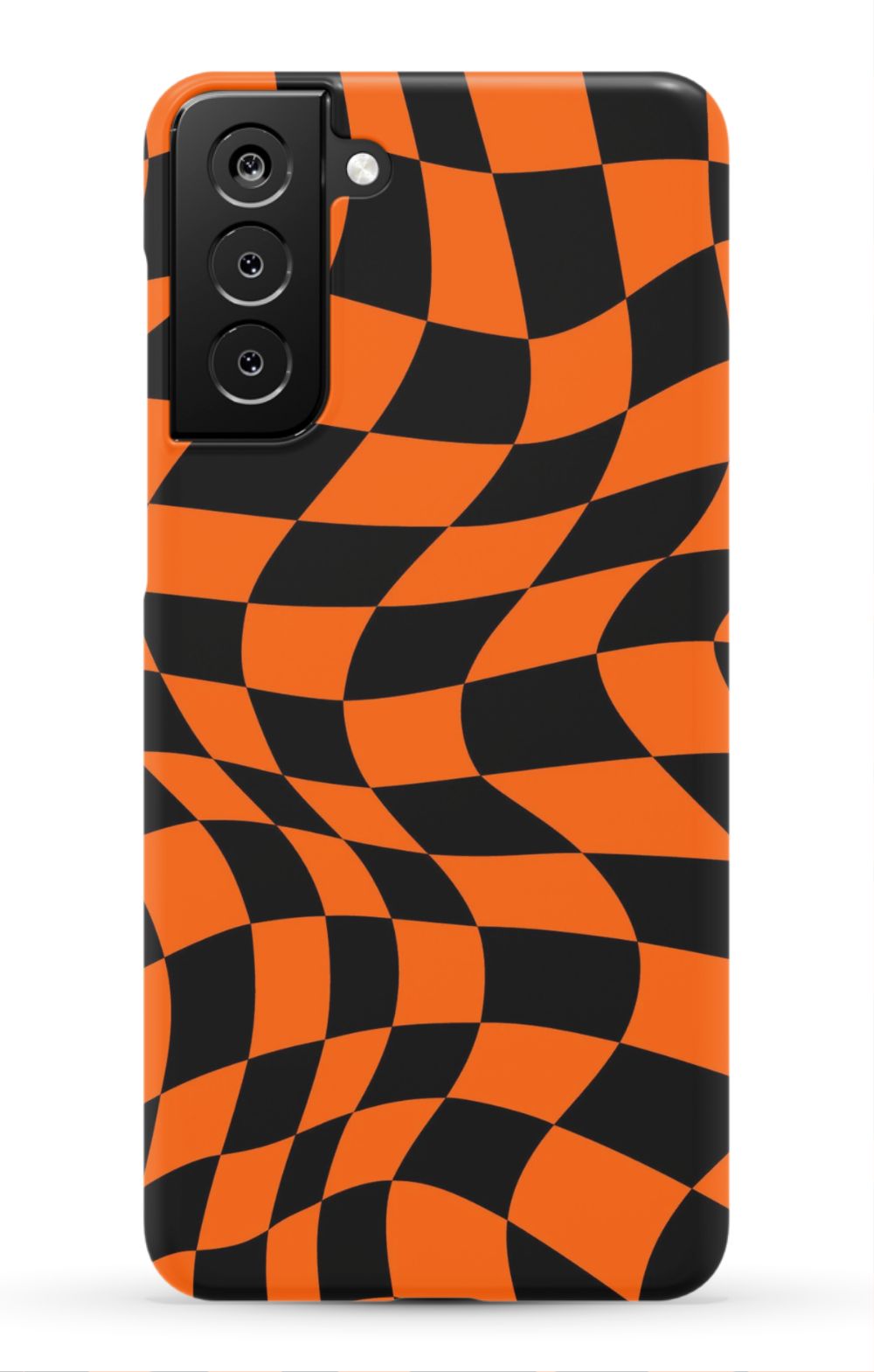Orange Black Checkered Phone Case - B7Cases