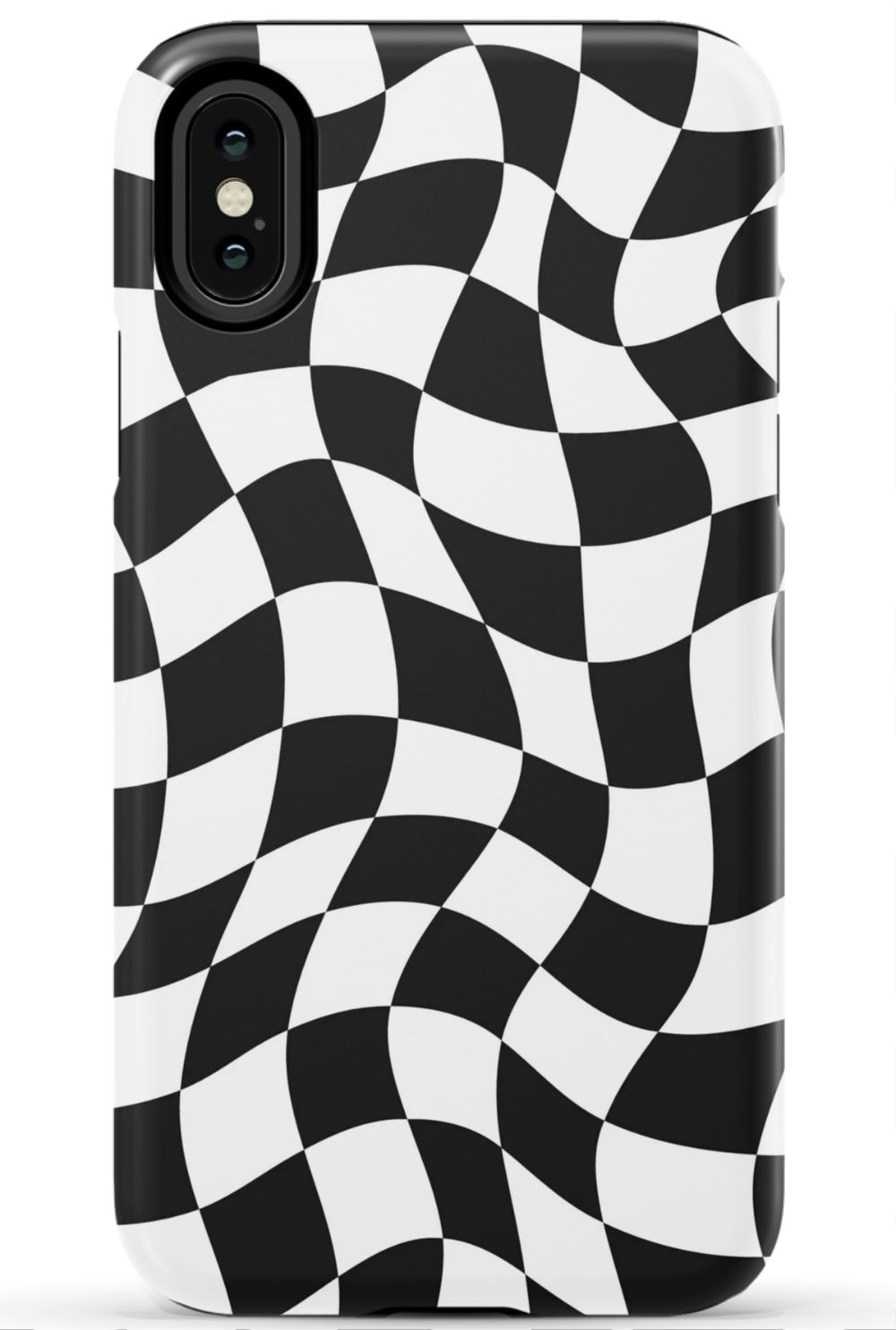 Black White Checkered Phone Case - B7Cases
