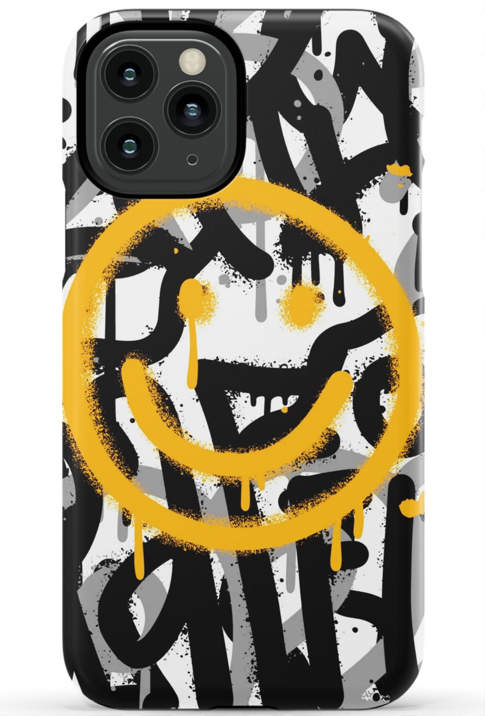 Sprayed Smiley Graffiti Phone Case - B7Cases