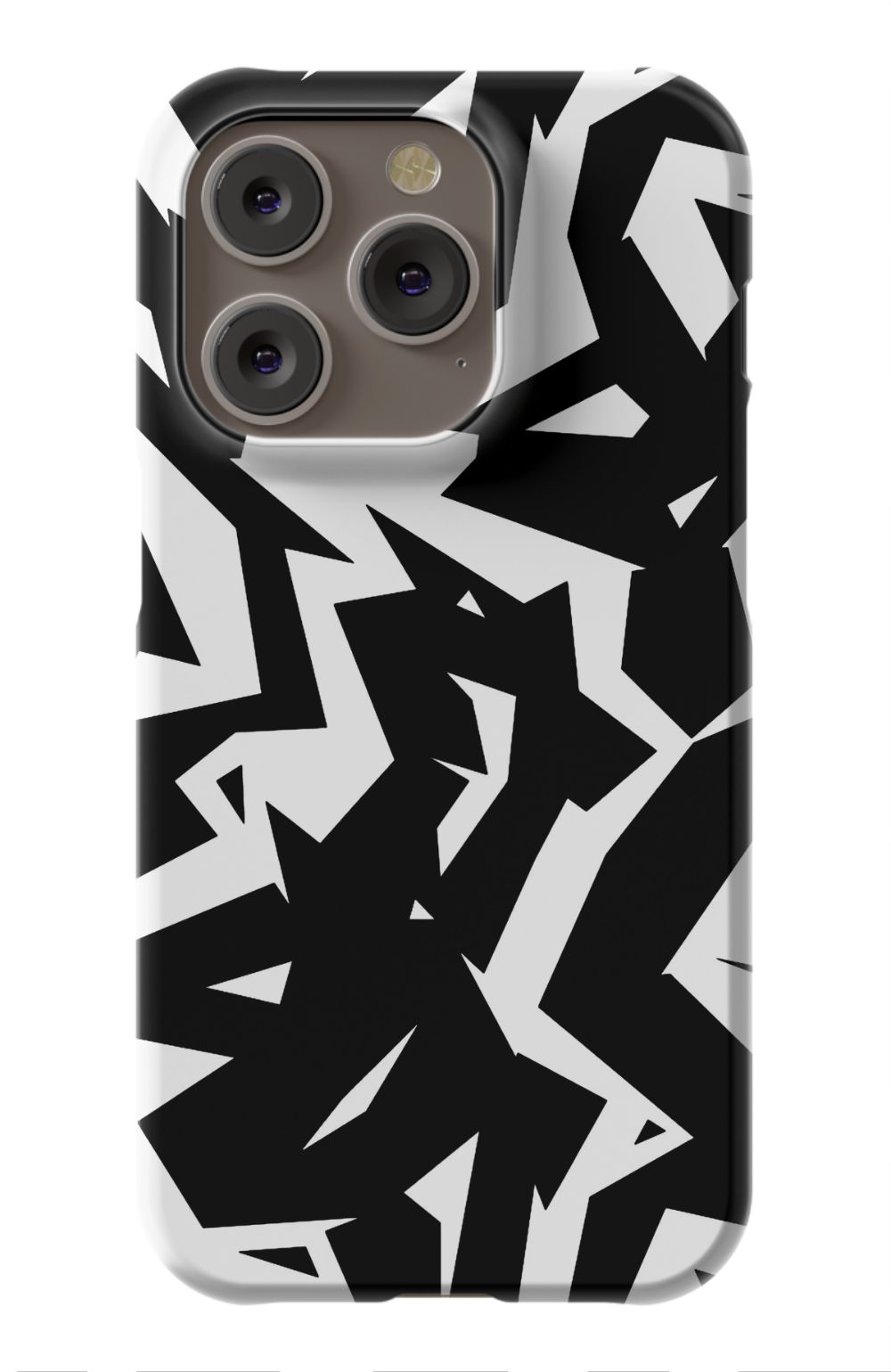 Black White Fragments Phone Case - B7Cases