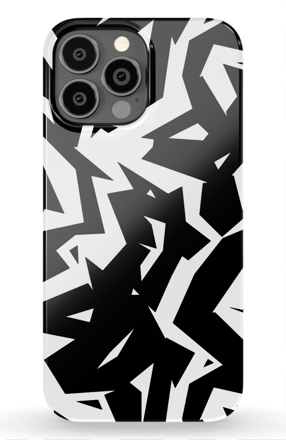 Black White Fragments Phone Case - B7Cases