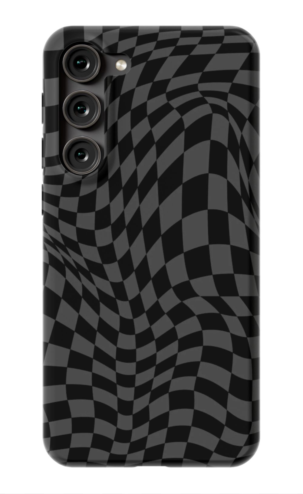 Gray Distorted Checkered Phone Case - B7Cases