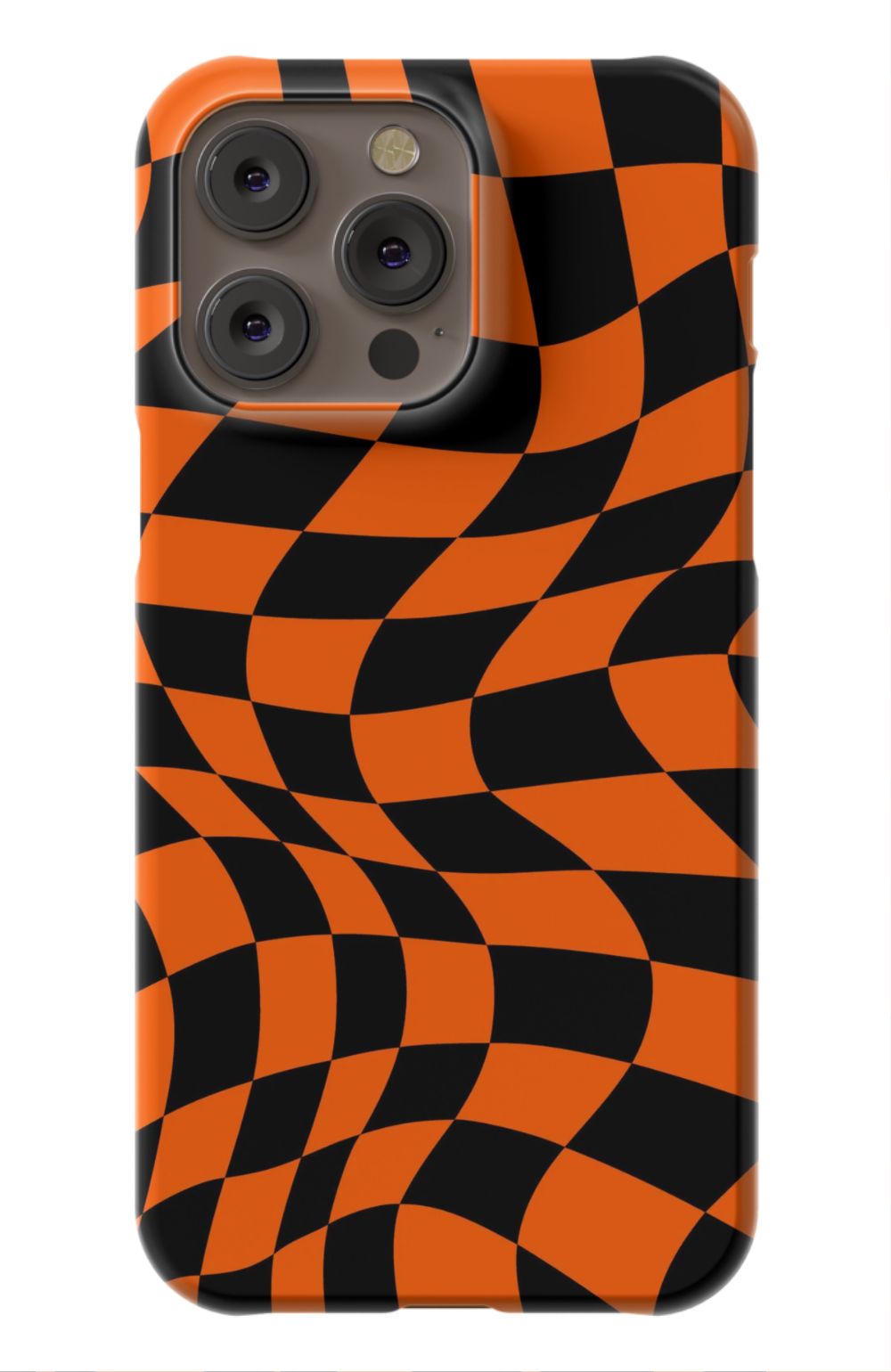 Orange Black Checkered Phone Case - B7Cases