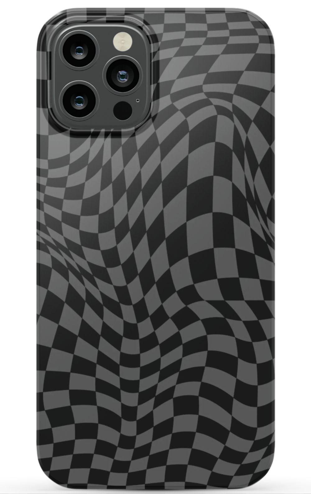 Gray Distorted Checkered Phone Case - B7Cases