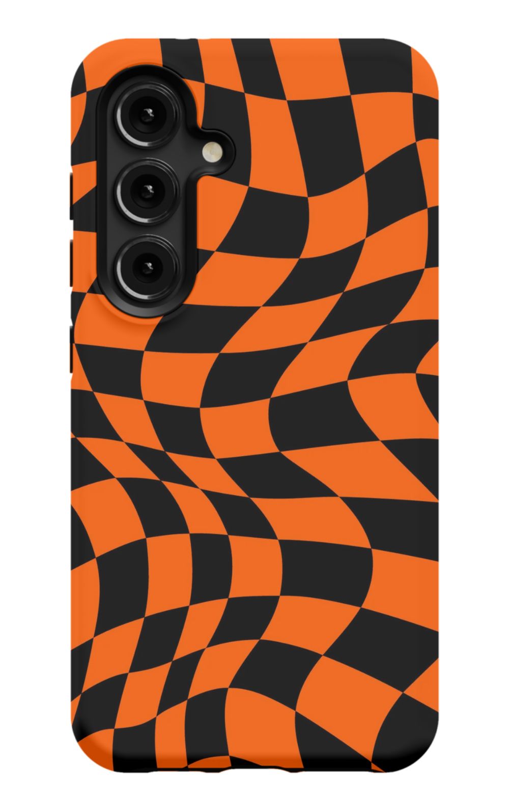 Orange Black Checkered Phone Case - B7Cases