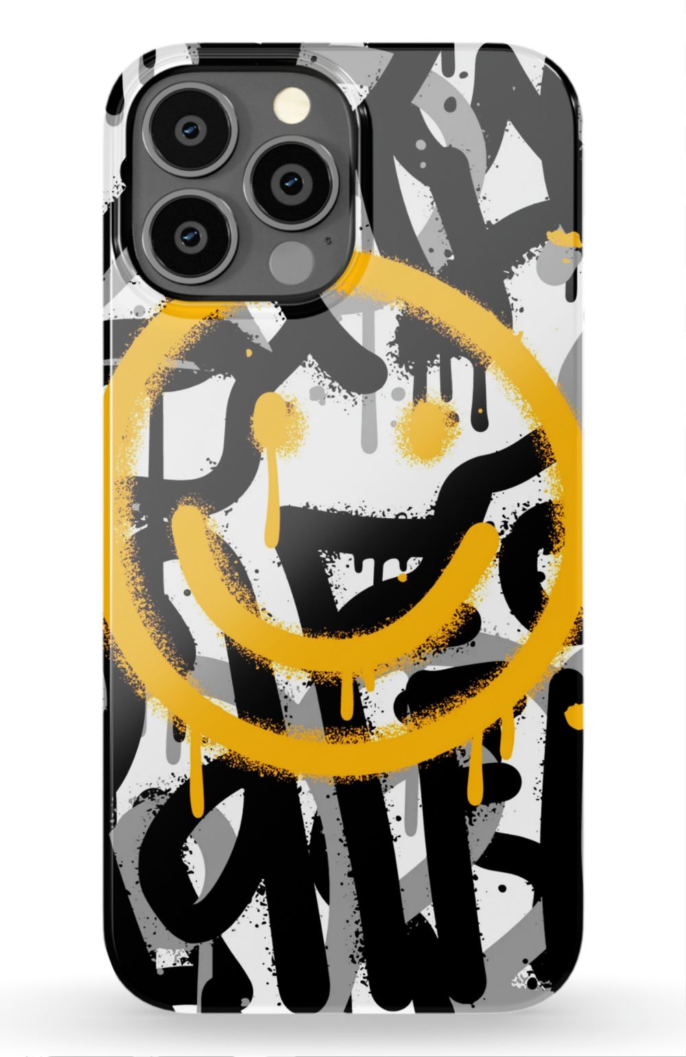 Sprayed Smiley Graffiti Phone Case - B7Cases