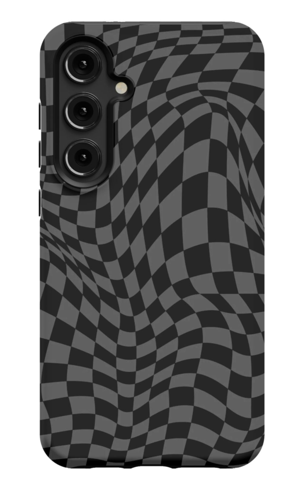 Gray Distorted Checkered Phone Case - B7Cases